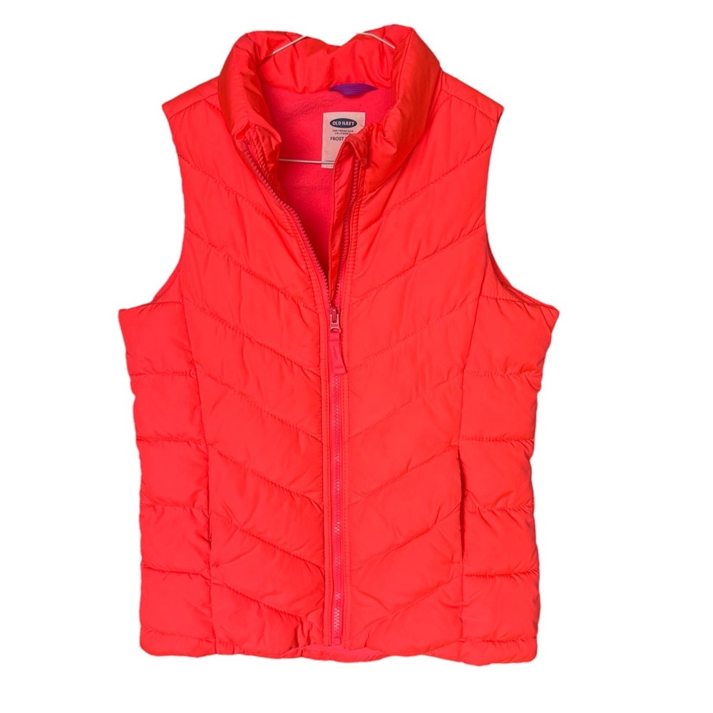 Hot Pink Puffer Vest - Old Navy Kids L (10/12)